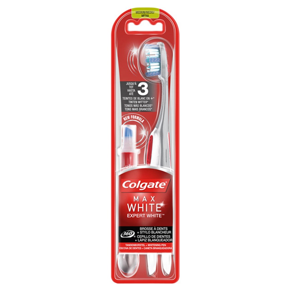 Colgate Max White Expert White Stylo Blancheur + Brosse A Dents Medium
