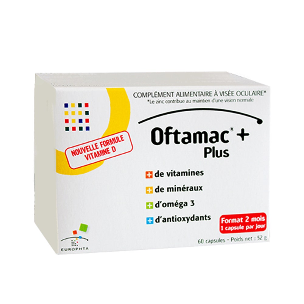 Europhta Oftamac+ 60 Capsules