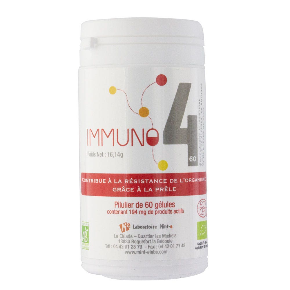 Mint-E IMMUNO 4 BIO 60 gélules
