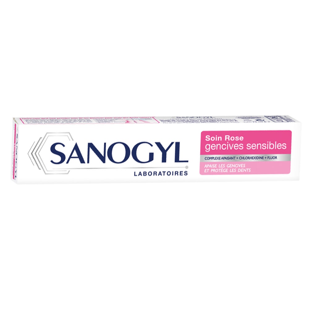 Sanogyl Soin Rose Gencives Sensibles Dentifrice 75ml
