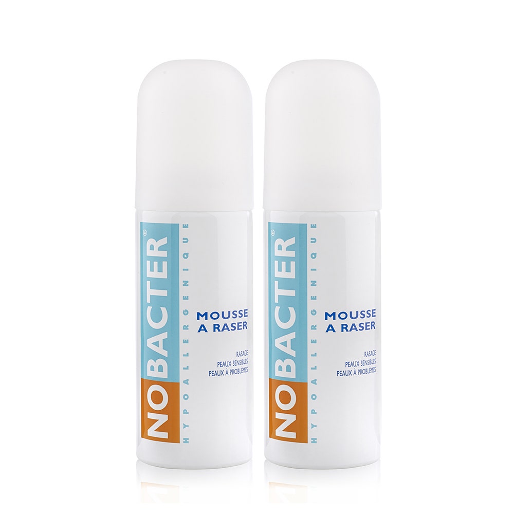 Nobacter Mousse A Raser Peaux Sensibles Ou A Problemes 2x150 ml