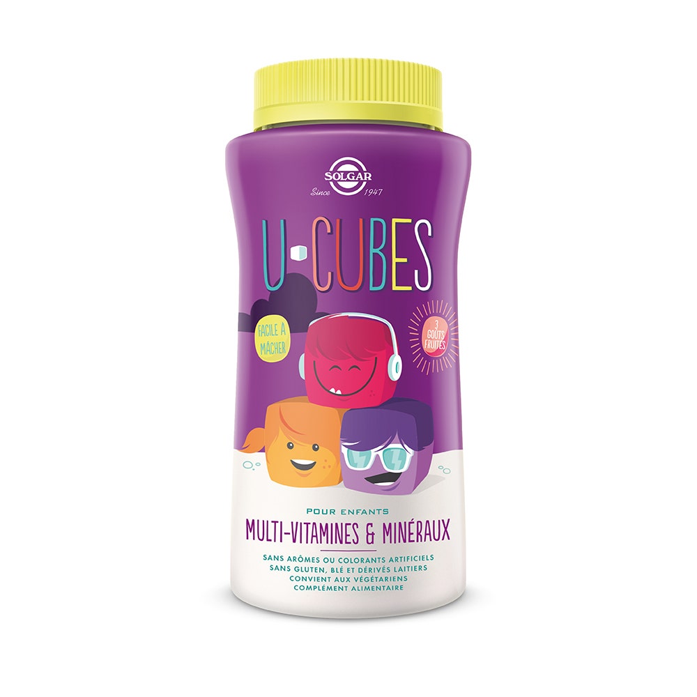 Solgar U-Cubes Vitamines et Minéraux Cubes Vitamines et Minéraux Enfants Vitalité 60 gummies