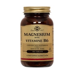 Solgar Magnésium avec Vitamine B6 Energie Sommeil 100 comprimés