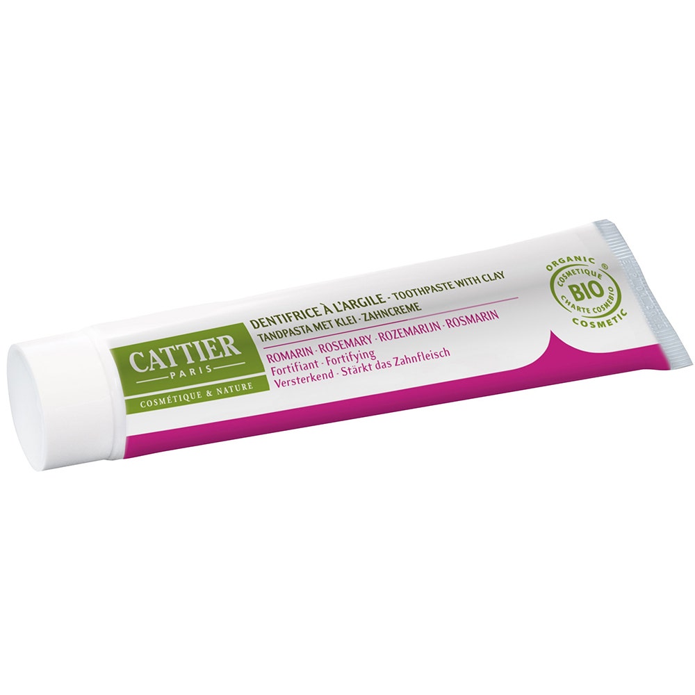 Cattier Dentifrice Dentargile A L'huile Essentielle De Romarin Bio 75ml