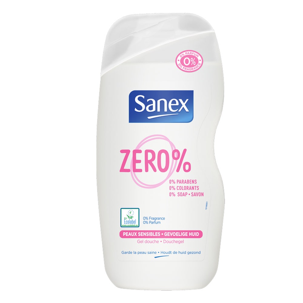 Sanex Gel Douche Zero % Peaux Sensibles 500 ml