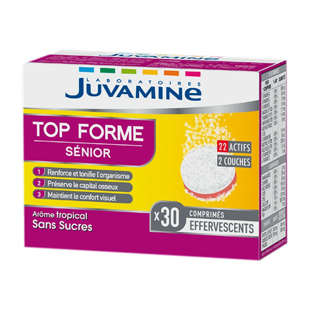 Juvamine Tonus 50+ Bi-couche Effervescents 30 Comprimes