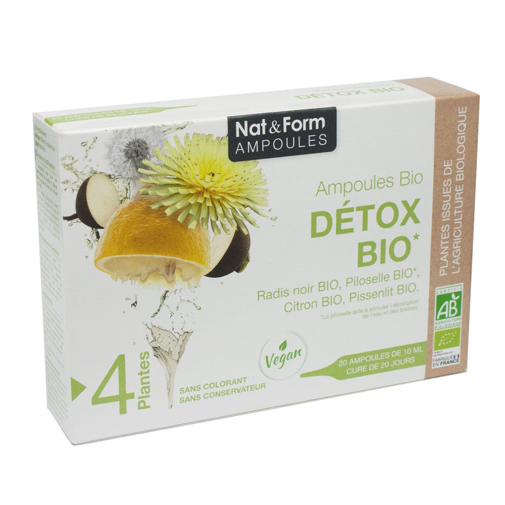 Nat&Form DETOX BIO 20 ampoules