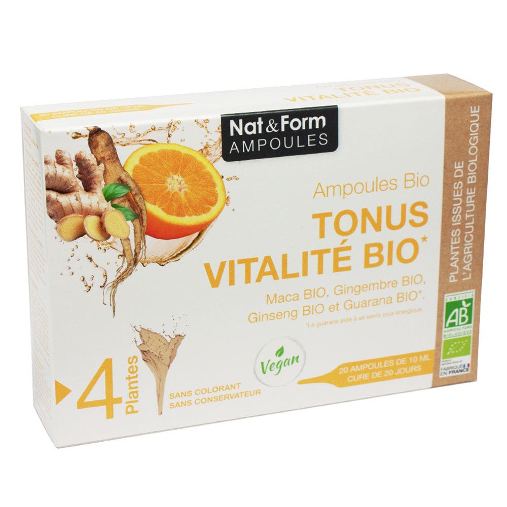 Nat&Form TONUS VITALITE BIO 20 ampoules