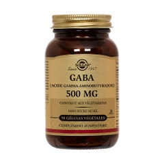 Solgar Gaba (acide Gamma-aminobutyrique) 50 Gelules 500 mg