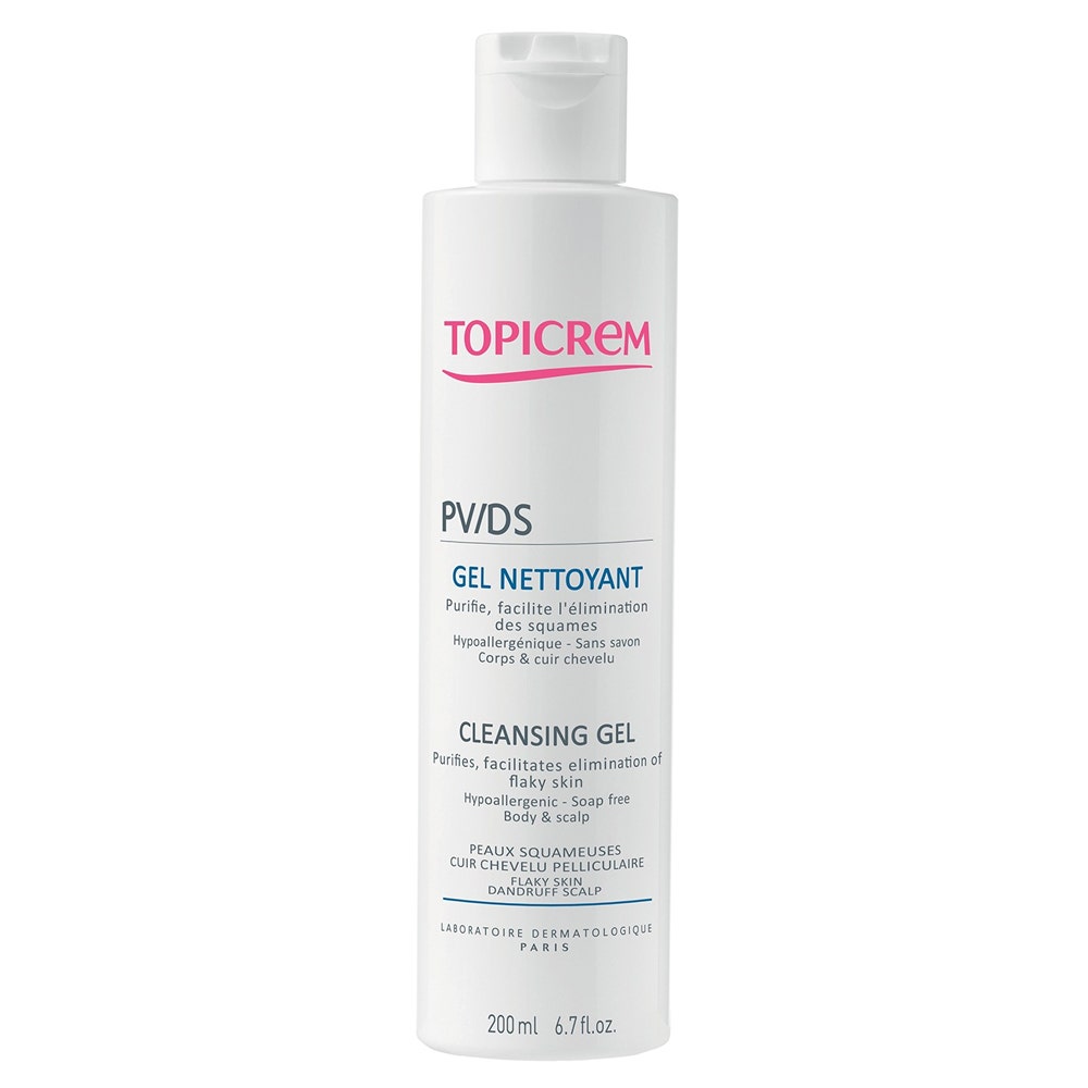 Topicrem PV/DS Pv/ds Gel Nettoyant Peaux Squameuses Et Cuir Chevelu Pelliculaire 200ml