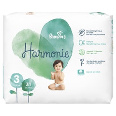 Pampers Harmonie Couches Taille 3 6 à 10 kg x31