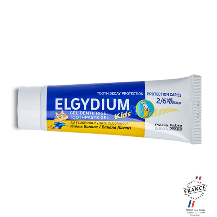 Elgydium Kids Dentifrice Au Fluorinol Gout Banane 2-6 Ans 50ml
