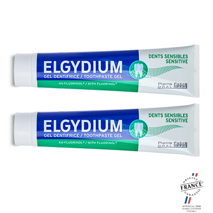 Elgydium Dentifrice Dents Sensibles Au Fluorinol 2x75ml