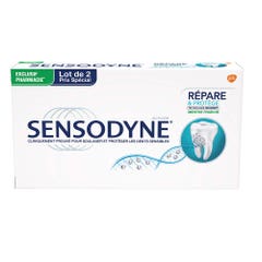 Sensodyne Dentifrice Quotidien Au Fluor Repare Et Protege 2x75ml