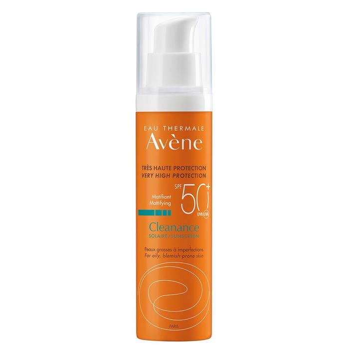 Avène Cleanance Solaire Spf50+ Peaux Grasses A Imperfections 50ml