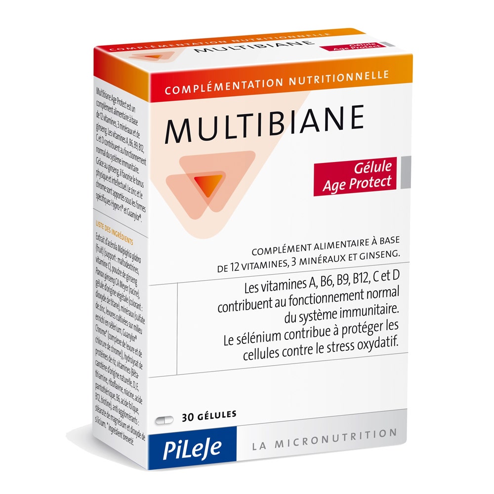 Pileje Multibiane Age Protect 30 gélules