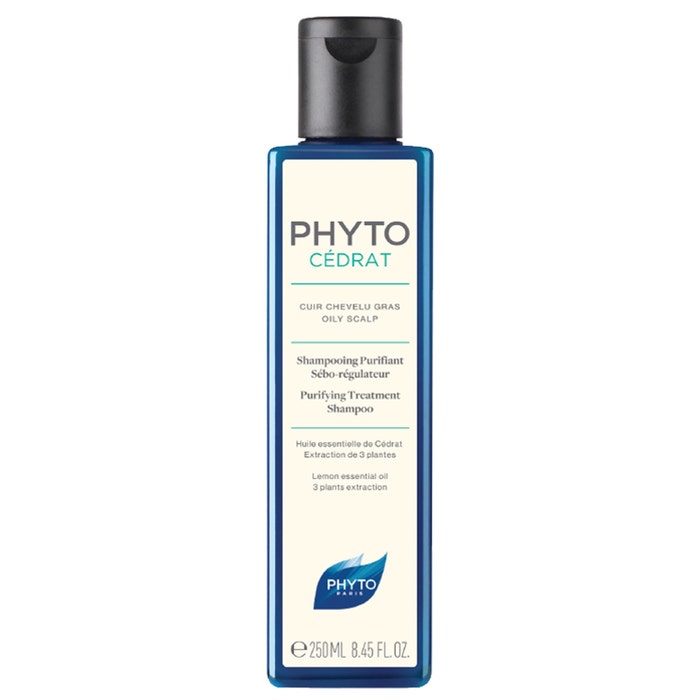 Shampooing Purifiant Sebo-regulateur Cuir Chevelu Gras 250ml Phytocedrat Phyto