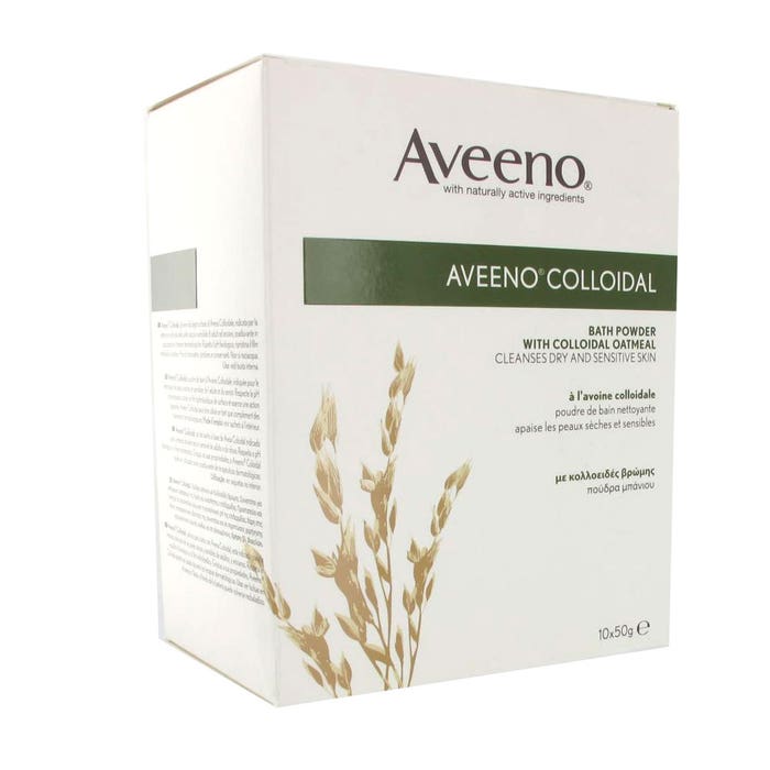 Aveeno Colloidal Poudre De Bain Nettoyante 10x50g