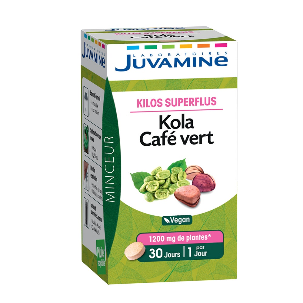 Juvamine Kola Cafe Vert 30 Comprimes