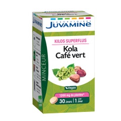 Juvamine Kola Cafe Vert 30 Comprimes