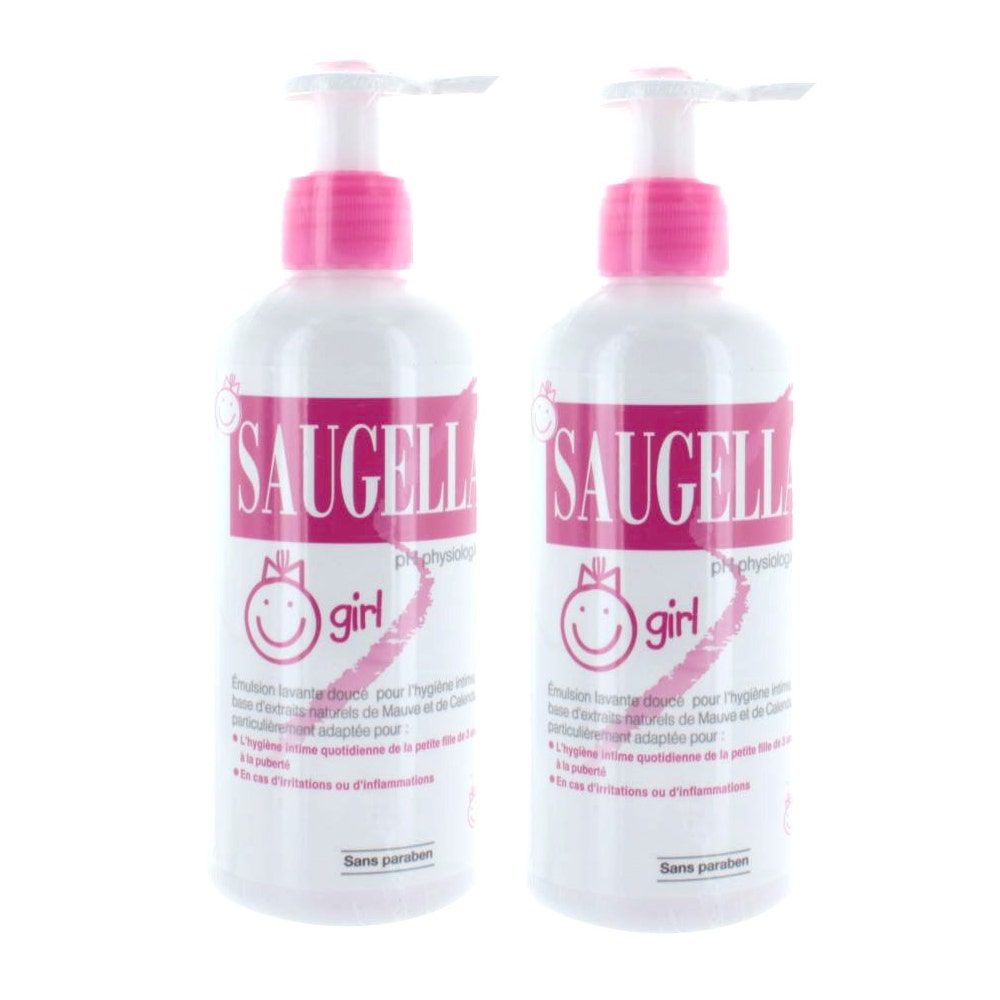 Saugella Girl Emulsion Lavante Douce 2x200ml