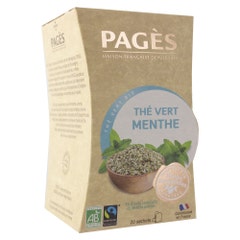 Pagès The Vert Menthe Bio 20 Sachets