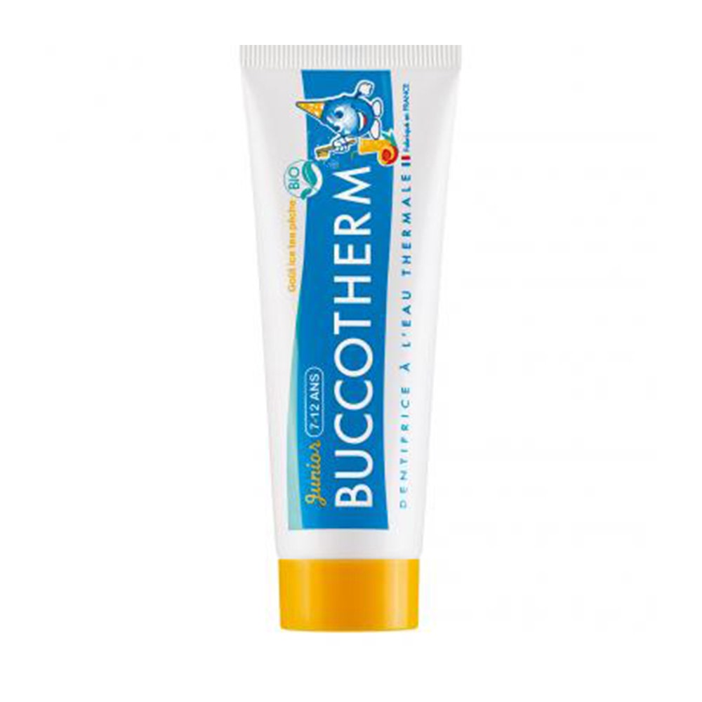Buccotherm Gel Dentifrice Ice Tea Peche Bio Juniors 7-12 Ans 50 ml