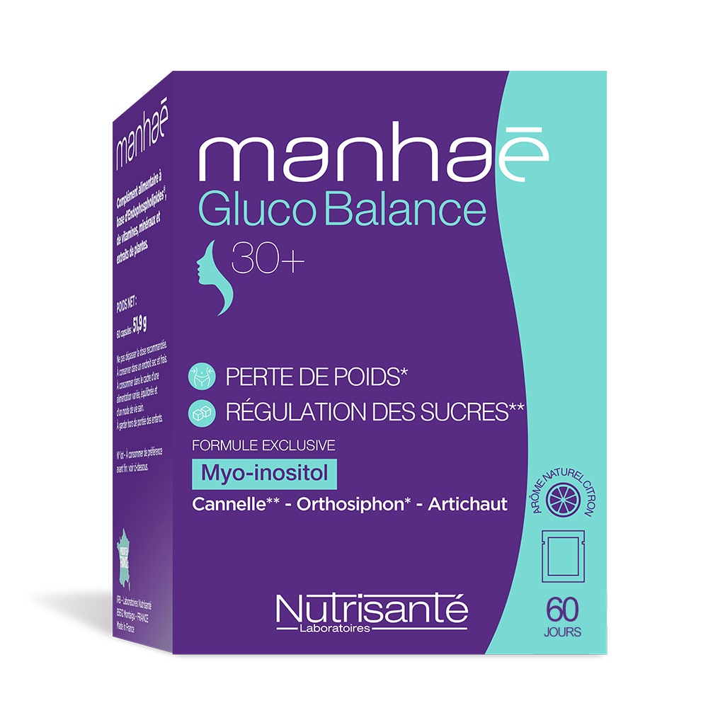 Manhaé Gluco Balance Perte de poids 60 Sachets