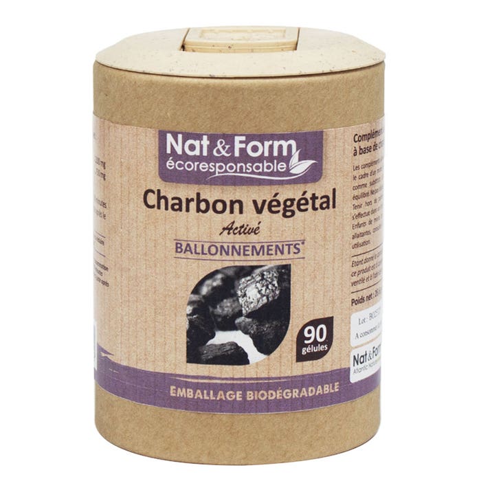 Nat&Form Charbon Vegetal Nat&form 90 Gelules