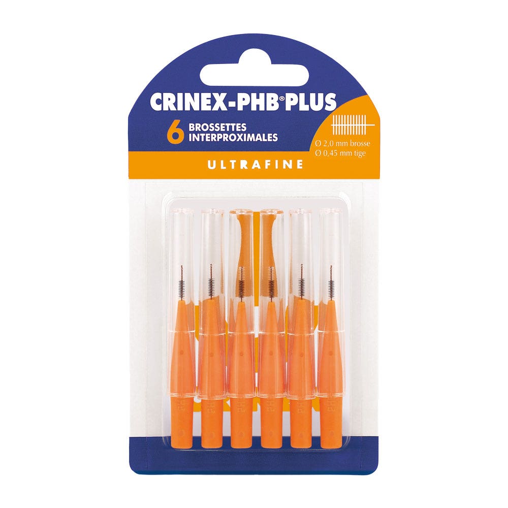 Crinex Brossettes Interdentaires Ultra Fine Phb Plus X6