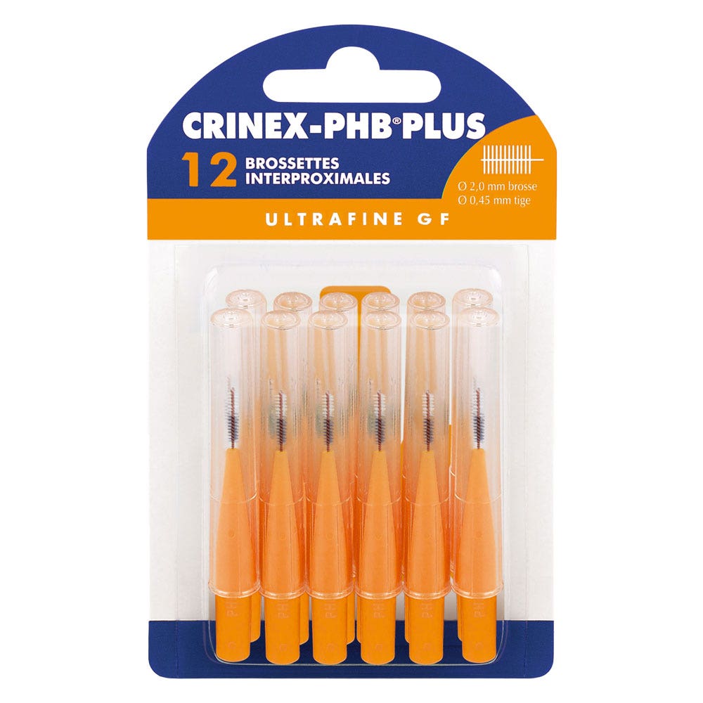 Crinex Brossettes Interdentaires 2.0mm Ultrafine X12 Phb Plus Gf