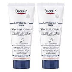 Eucerin UreaRepair Plus Creme Pieds 10% D'uree Peaux sèches et rugueuses 2x100ml