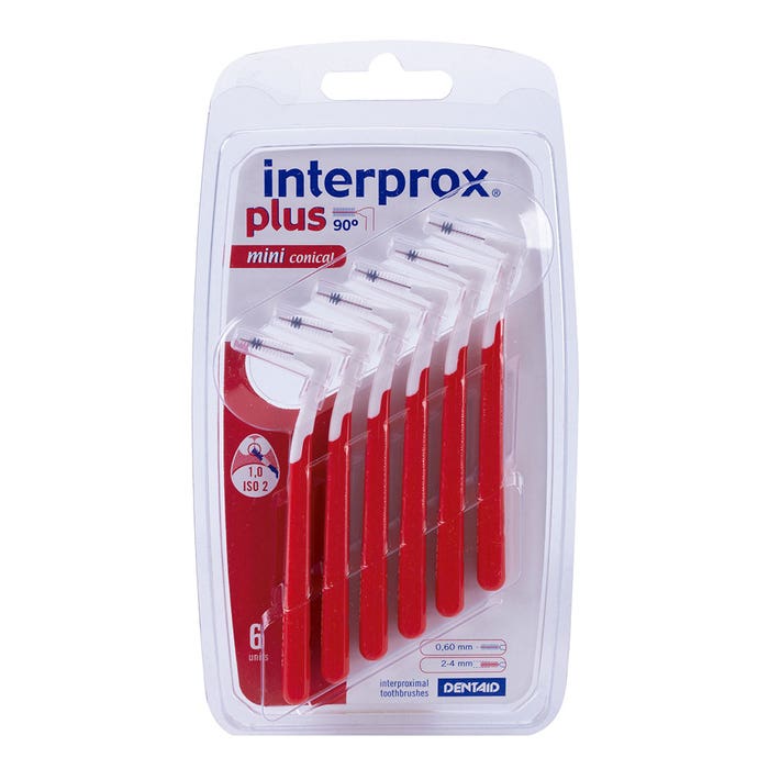 Brossettes Interdentaires 2-4mm Miniconique Plus X6 Interprox