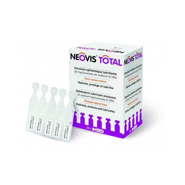 Emulsion Ophtalmique Lubrifiante Neovis Total 30x0.4ml Neovis