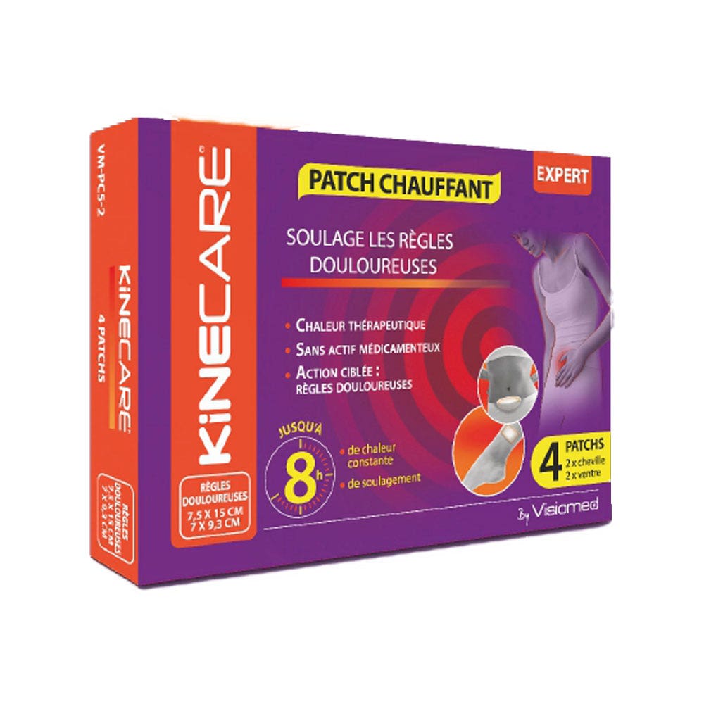 Kinecare Patchs Chauffants Regles Douloureuses 4 Patchs