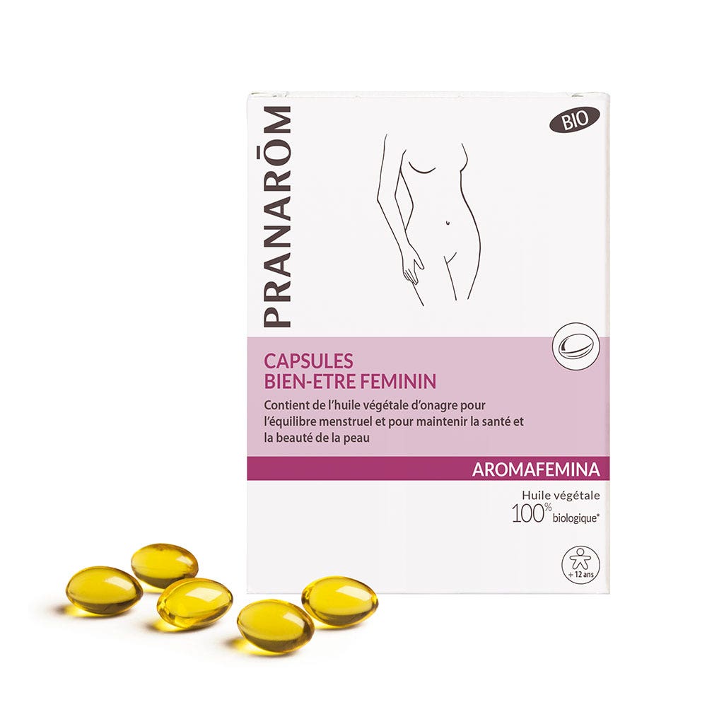Pranarôm Aromafemina Bien Etre Feminin Onagre Bio 30 Capsules Aromafemina