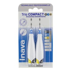 Inava Brossettes Interdentaires 0.6mm - 0.8mm - 1mm Trio Compact