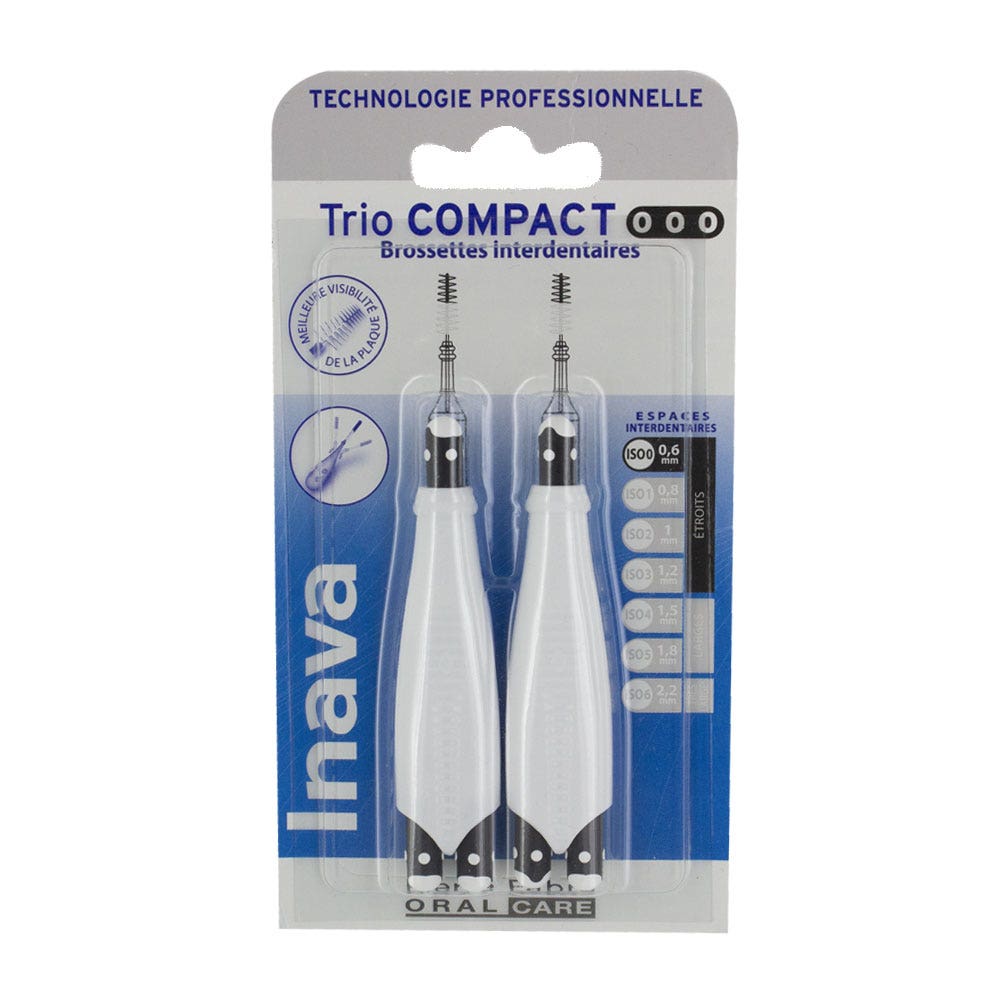 Inava Brossettes Interdentaires 0.6mm Trio Compact - Easypara