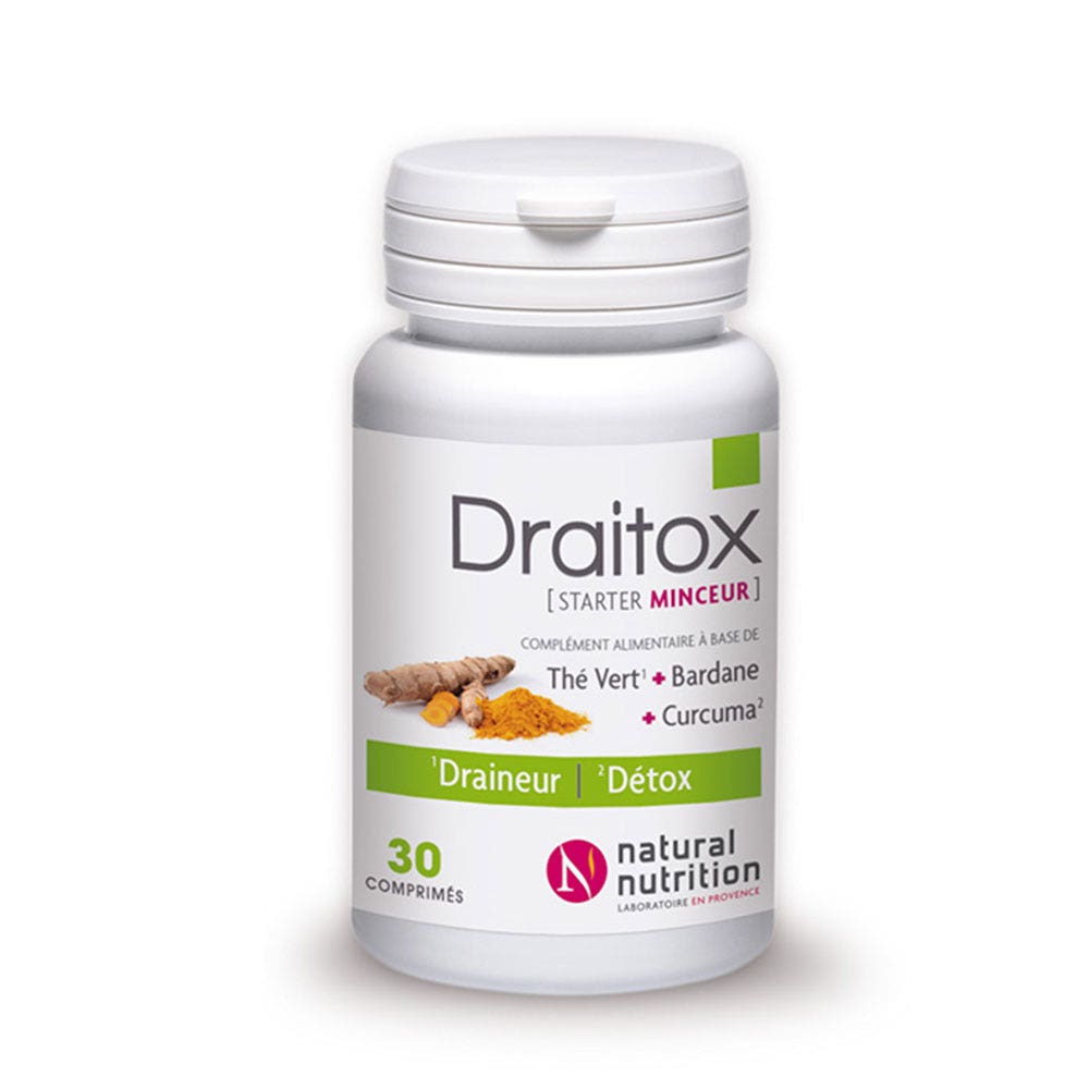 Natural Nutrition Draitox 30 Comprimes