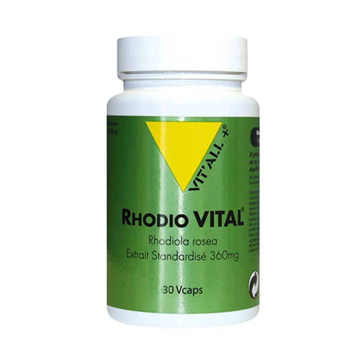 Rhodio Vital Extrait Standardise Rhodiola Rosea 360mg 30 Gélules Vit'All+
