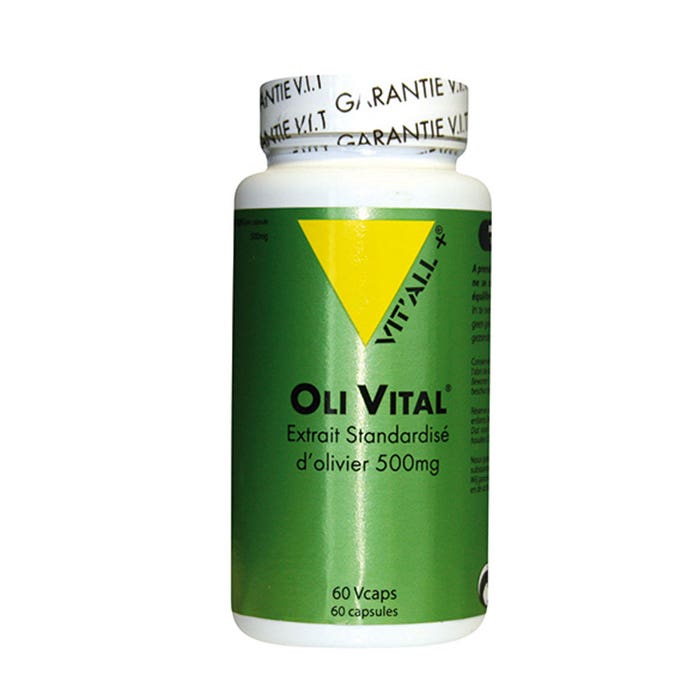 Vit'All+ Oli Vital Extrait Standardise D'olivier 500mg 60 gélules