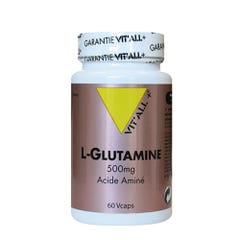 Vit'All+ L-glutamine Acide Amine 500mg 60 gélules
