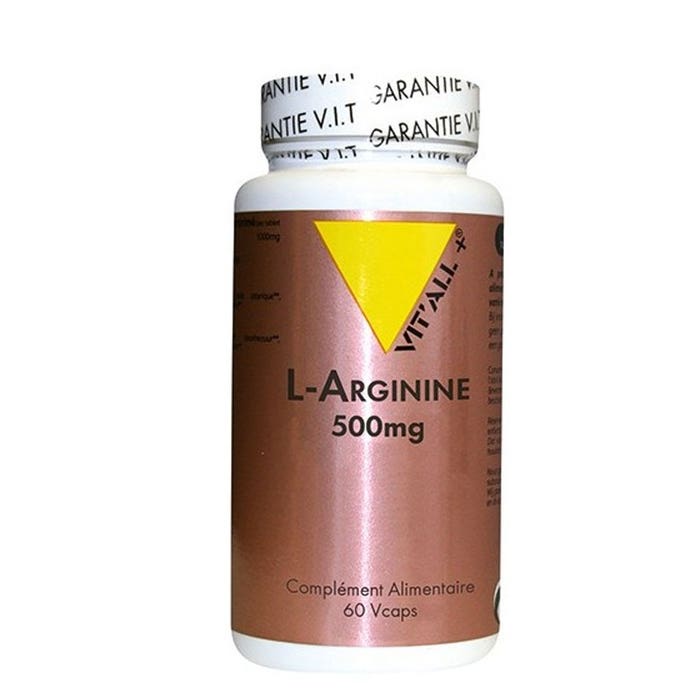 Vit'All+ L-arginine Acide Amin 500mg 60 gélules