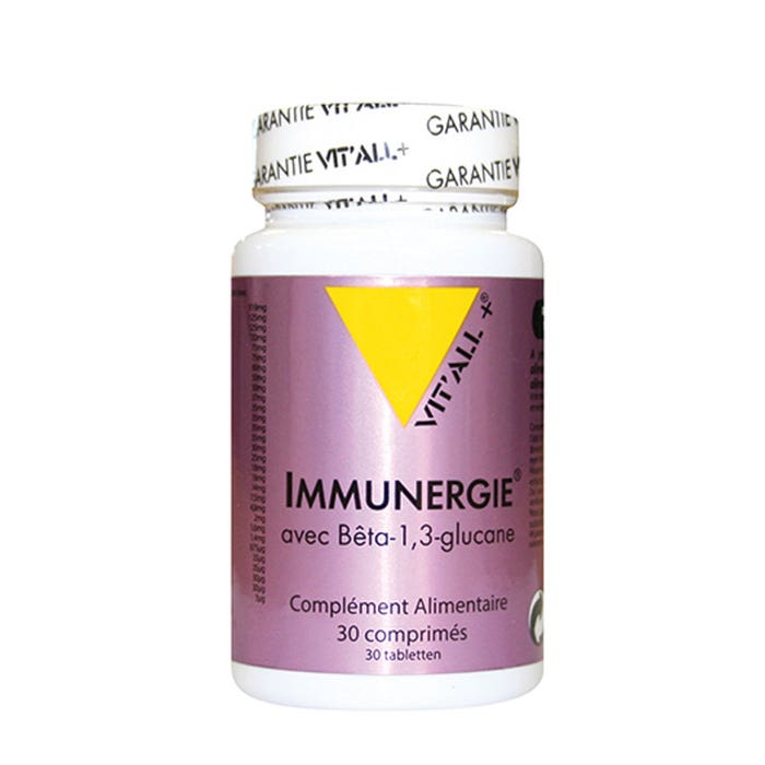 Vit'All+ Immunergie Avec Beta- 1,3-glucane 30 Comprimes
