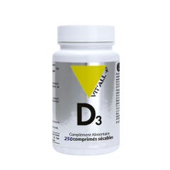 Vit'All+ Vitamine D3 20µg 250 Comprimes