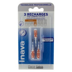 Inava Recharges Brossettes Interdentaires 1.2mm Orange X3