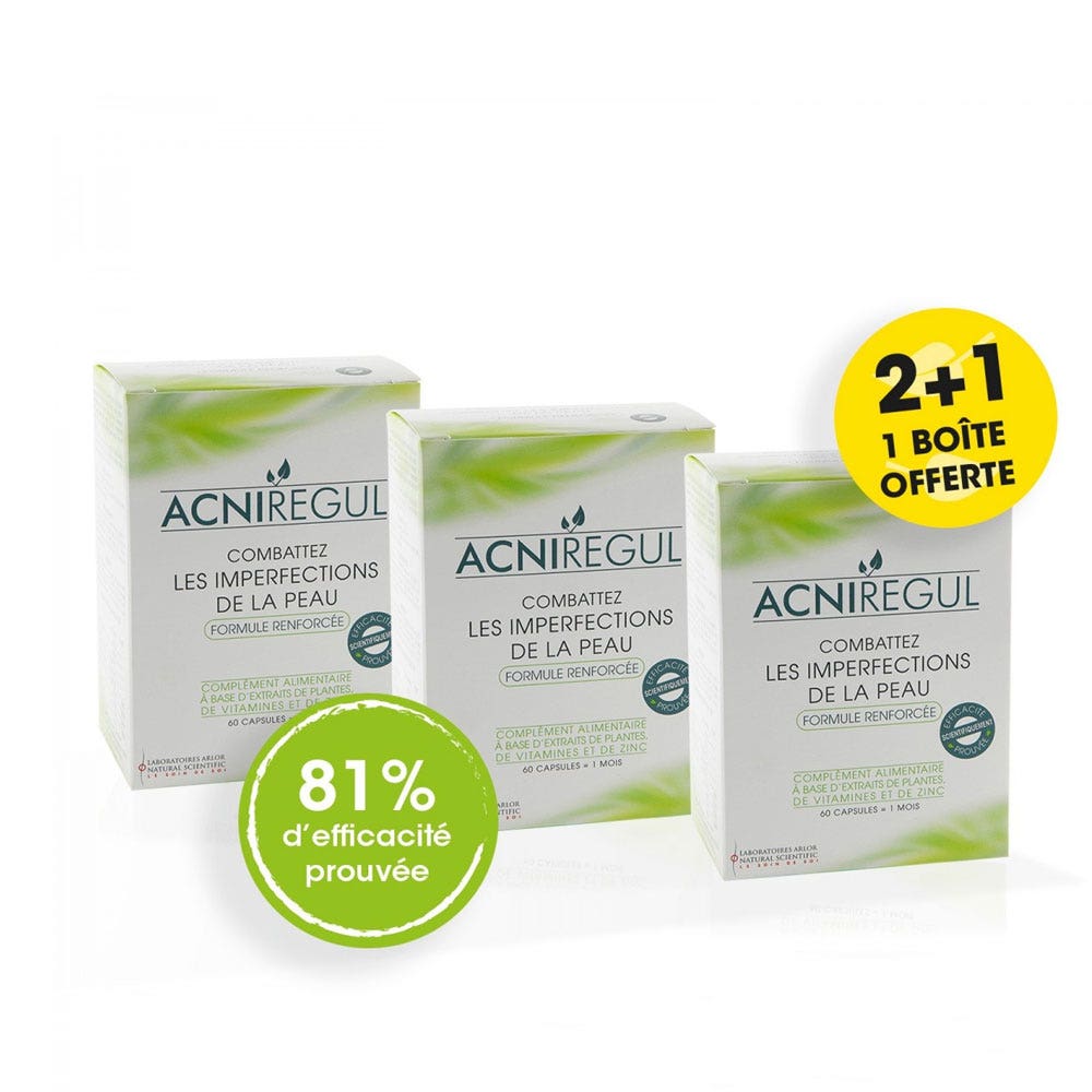 Arlor Acniregul 3x60 Capsules Imperfections De La Peau