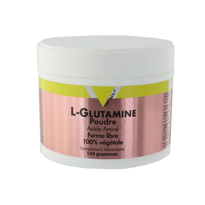 Vit'All+ L-glutamine Poudre Acide Amine 100% Vegetale 150g 150g