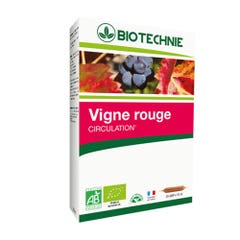 Biotechnie Vigne Rouge Circulation Bio 20 Ampoules