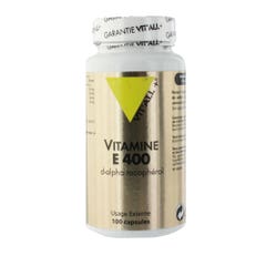 Vitamine E 400 D-alpha Tocopherol 100 Capsules 100 capsules Vit'All+
